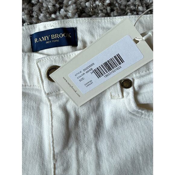 Ramy Brook NWT Langley White High Rise Ankle Jeans size 24 - Picture 15 of 15